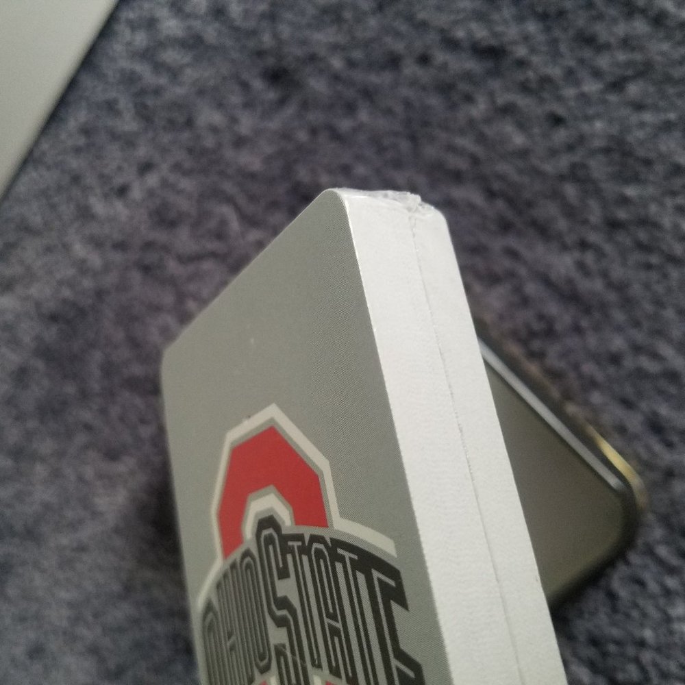 Sealed Ohio State University Playing Cards in Tin and 2 OSU Pens - Picture 5 of 6